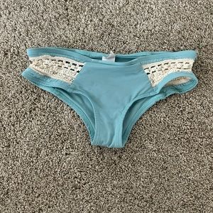 Size XS Blue, Lace swim suit bottoms
